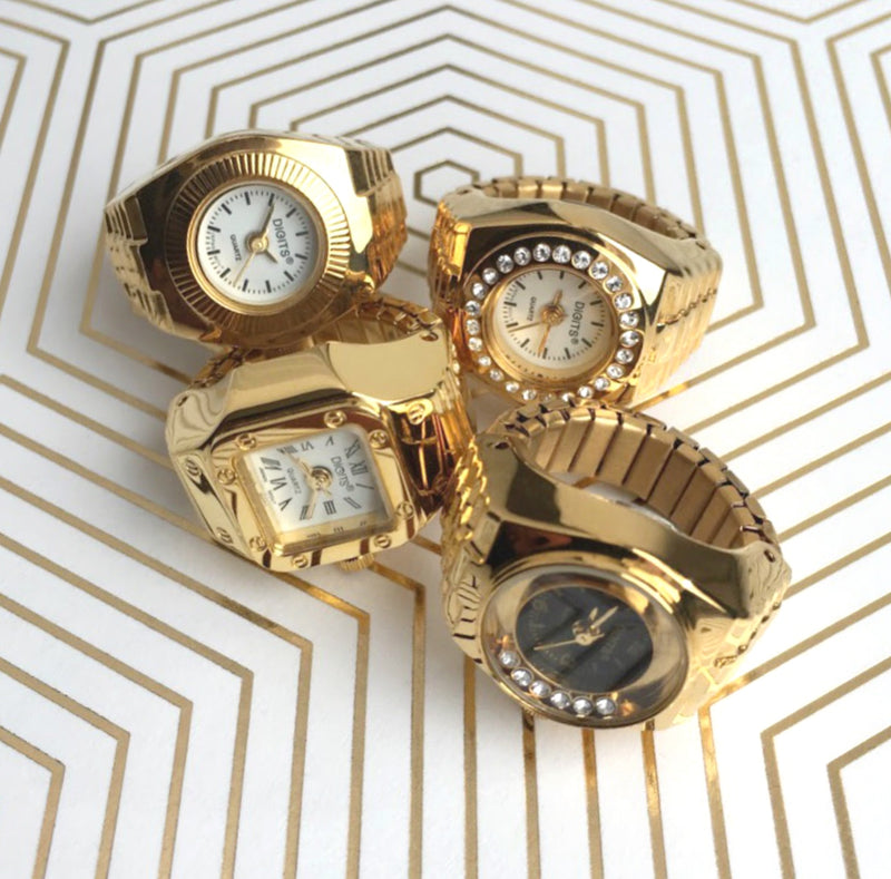 Vintage Gold Ring Watches by DIGITS