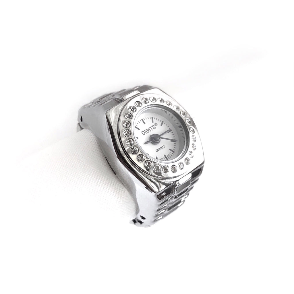 Silver Crystal Pavé Wristwatch s-l400.jpg main image 4