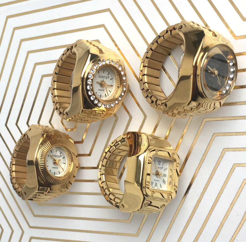 Vintage Gold Ring Watches by DIGITS