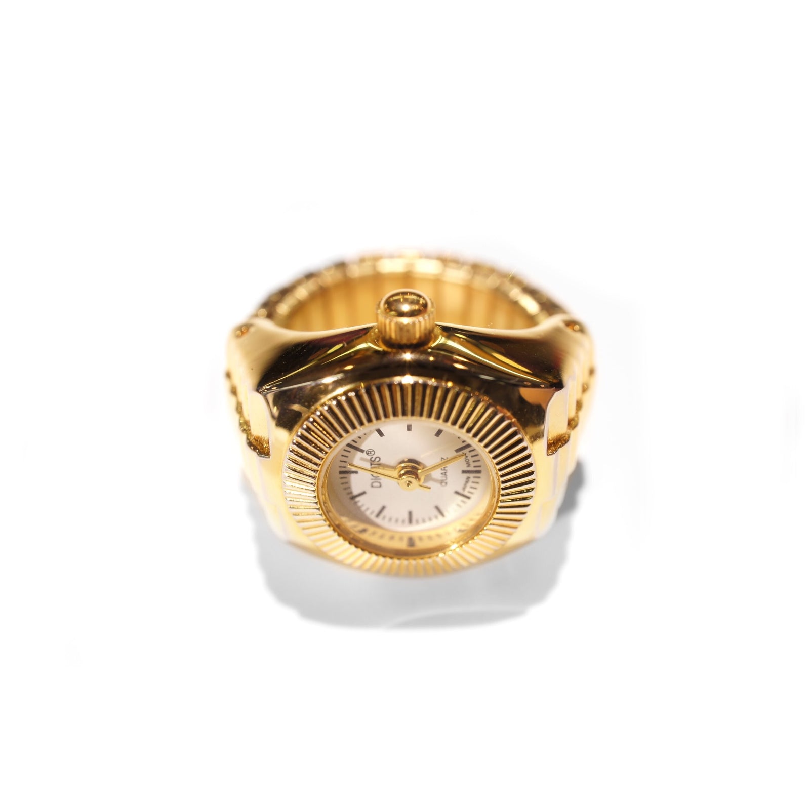 Stellar Sphere Finger Ring Watch in Gold | DIGITS Watch Shop – DIGITS®