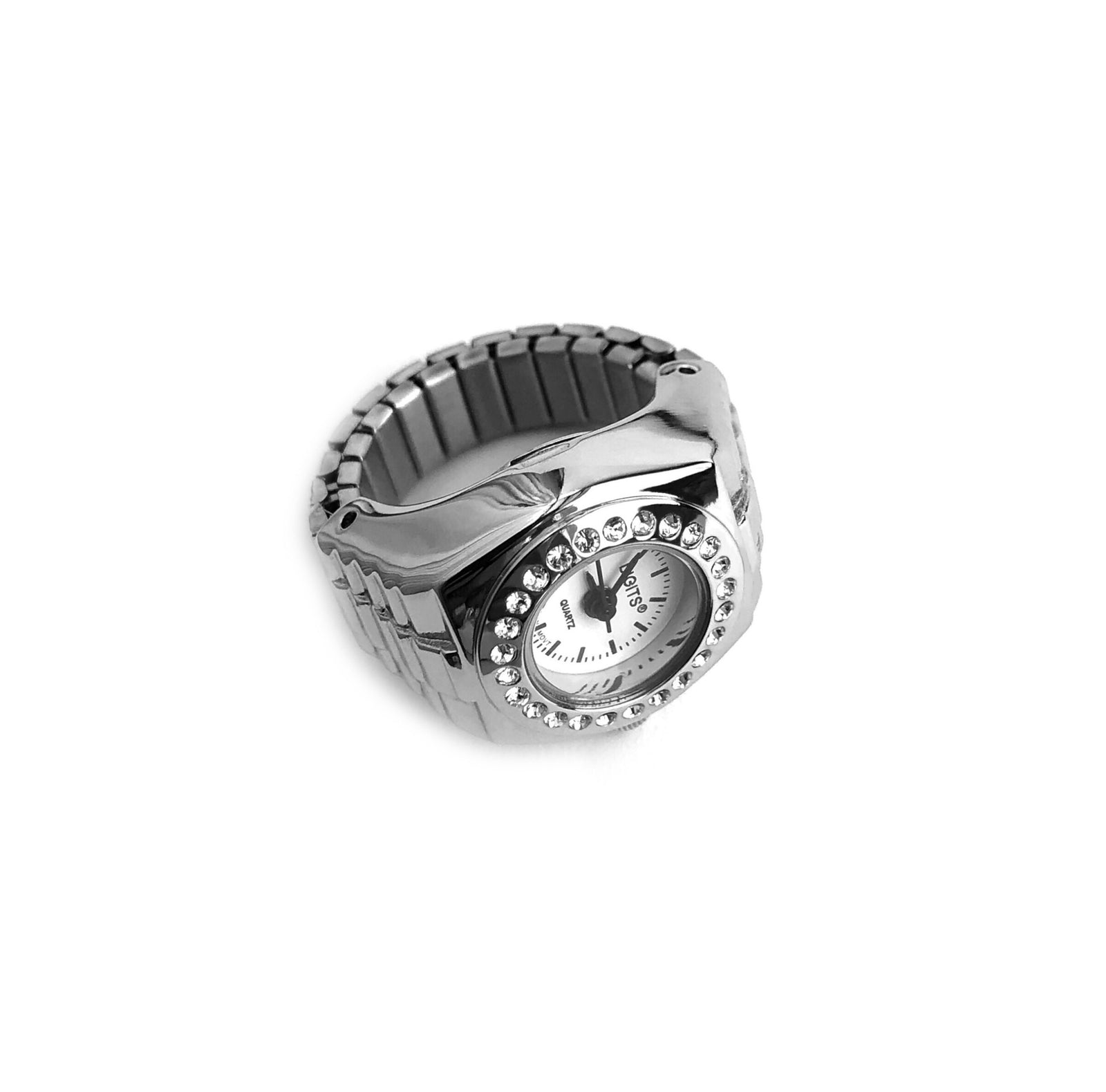 【TATIANA】(Silver925) Vela Halo Ring / 追跡送 Dancing Stone Double Halo Solid 925 Sterling Silver Ring